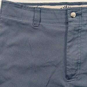 Callaway Opti-Dri Golf Shorts Mens 34 Navy Blue Micro Diamond Geometric Stretch